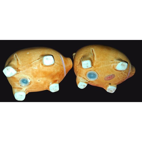 Vintage Pig Salt & Pepper Shakers Set - Picture 7 of 9